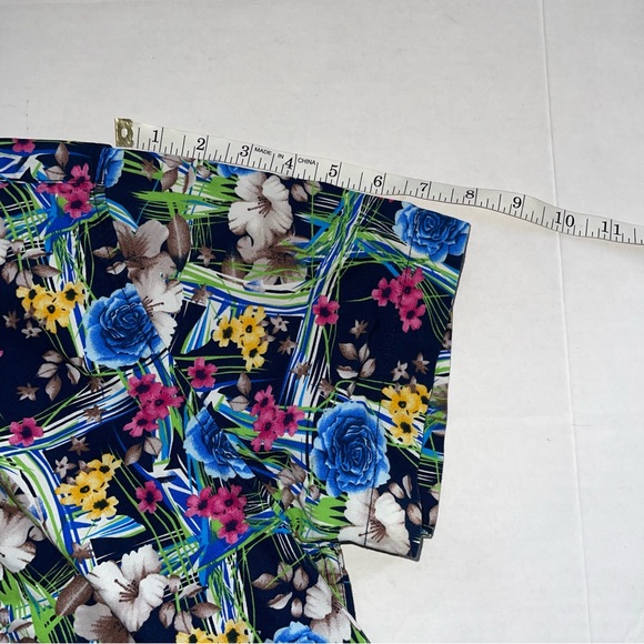 Denim & Flower Ricky Singh Shirt Mens Medium Button Up All Over Flowers - Picture 4 of 8